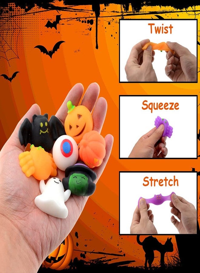 Waybla 36 PCS Squishies Kawaii Cute Mochi Squishy Stress Reliever Anxiety Toys Halloween Party Favors Treat Goody Bag Filler Gifts - Image 3
